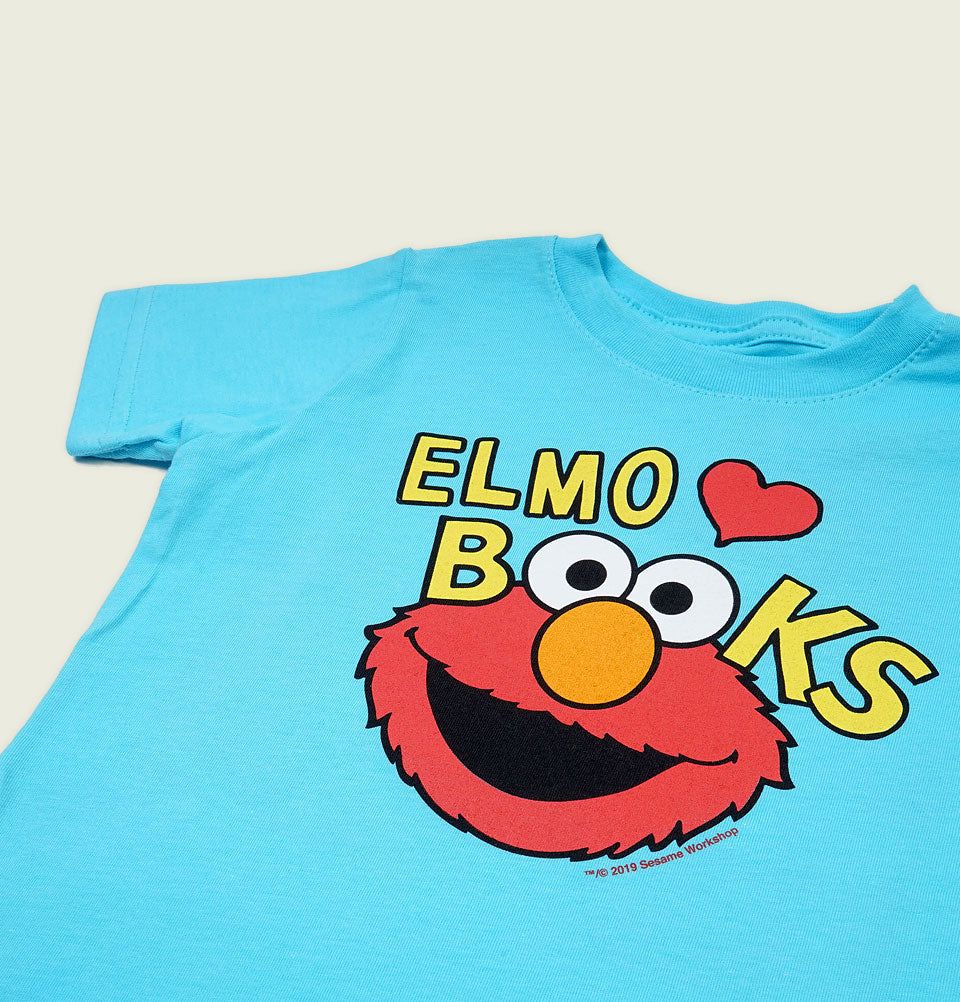 ELMO LOVES BOOKS Kids' T-shirt - Out of Print - Tees.ca
