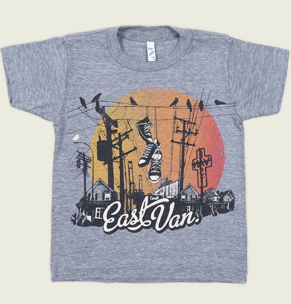 EAST VAN SHOES Kid's T-shirt - EastVan.Supply - Tees.ca