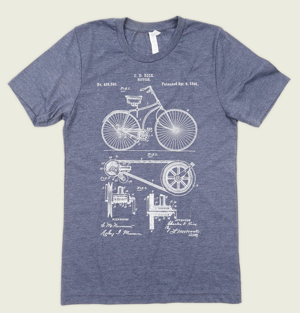 BICYCLE PATENT Unisex T-shirt - t-shirtology - Tees.ca