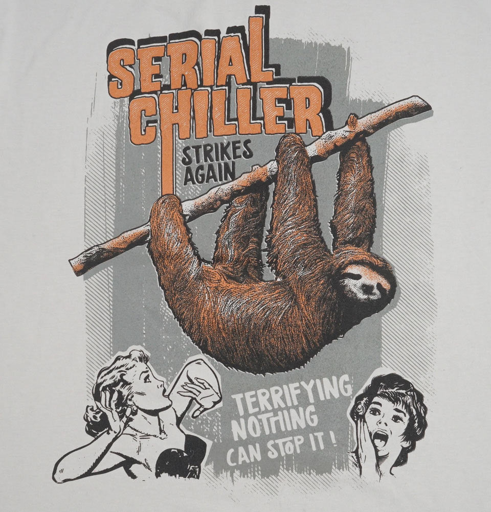 SERIAL CHILLER Silver Grey Unisex T-shirt - Alter Jack - Tees.ca