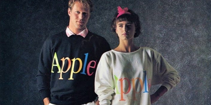 circa 1983, retro tees rainbow bright Apple T-shirts?