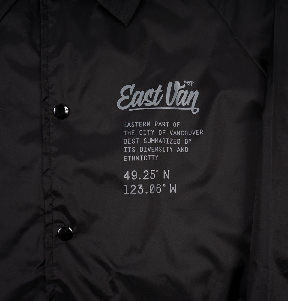EAST VAN Unisex Waterproof Jacket - EastVan.Supply - Tees.ca