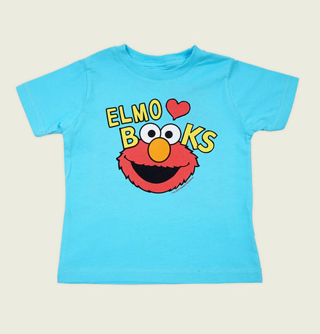 ELMO LOVES BOOKS Kids' T-shirt - Out of Print - Tees.ca