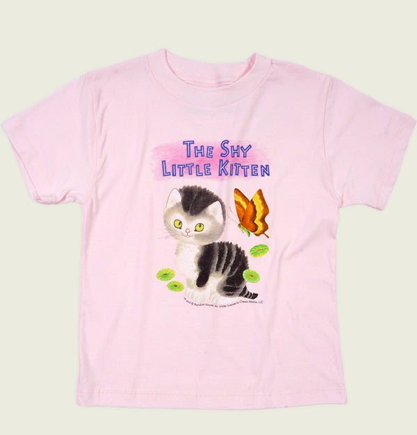 SHY LITTLE KITTEN Kid's T-shirt - Out of Print - Tees.ca