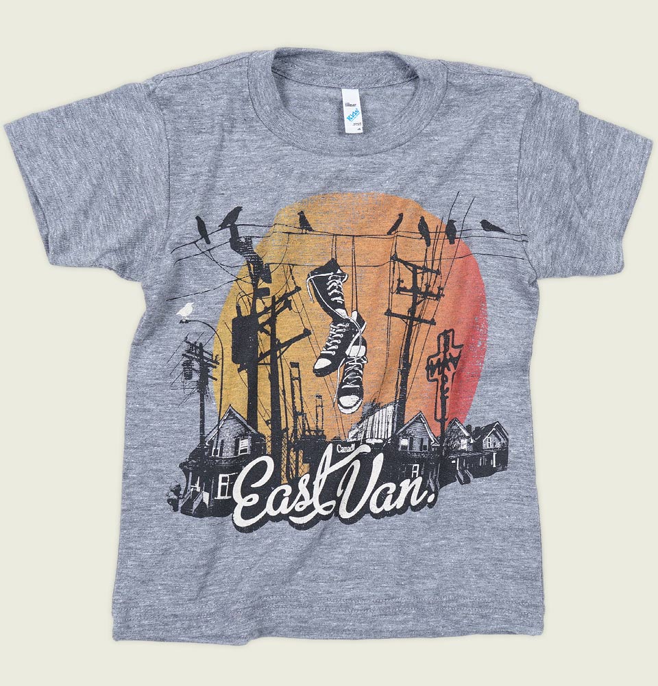 EAST VAN SHOES Kid's T-shirt - EastVan.Supply - Tees.ca