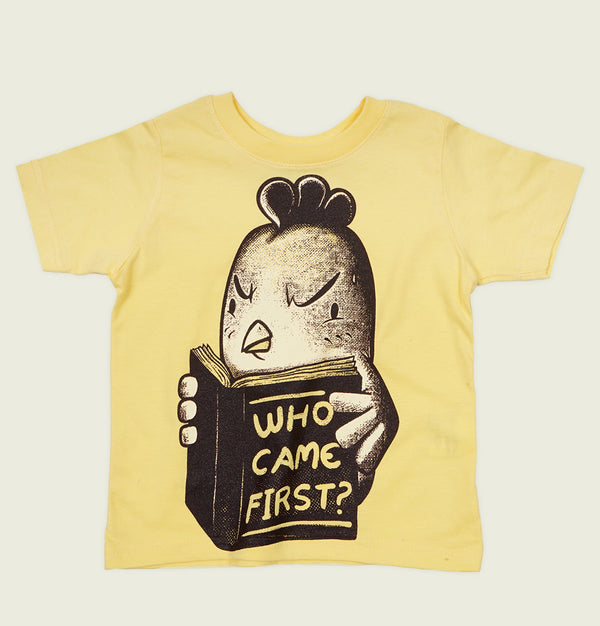WHO CAME FIRST? Kid's T-shirt - Tobe Fonesca - Tees.ca