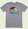 BERT AND ERNIE BOOK CLUB Unisex Heather T-shirt - Out of Print - Tees.ca