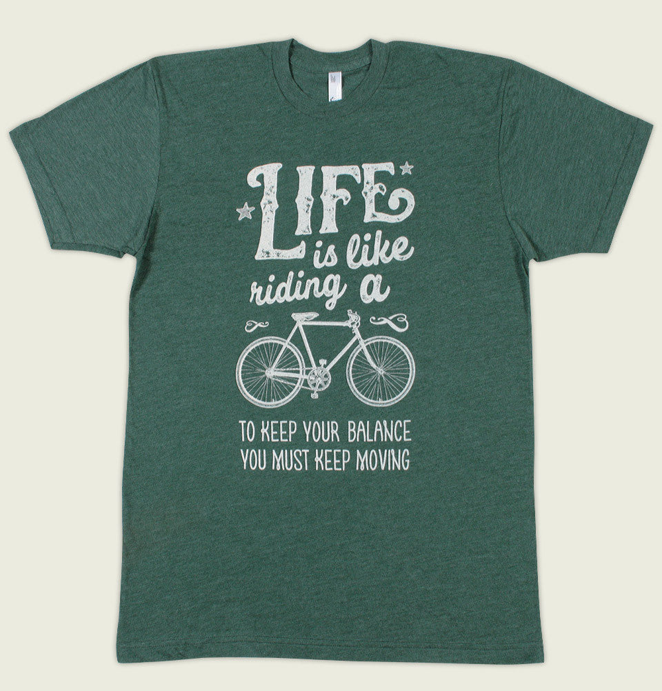 LIFE IS LIKE RIDING A BIKE Unisex T-shirt - Alter Jack - Tees.ca