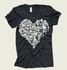 HEART SKULLS Women's T-shirt - t-shirtology - Tees.ca