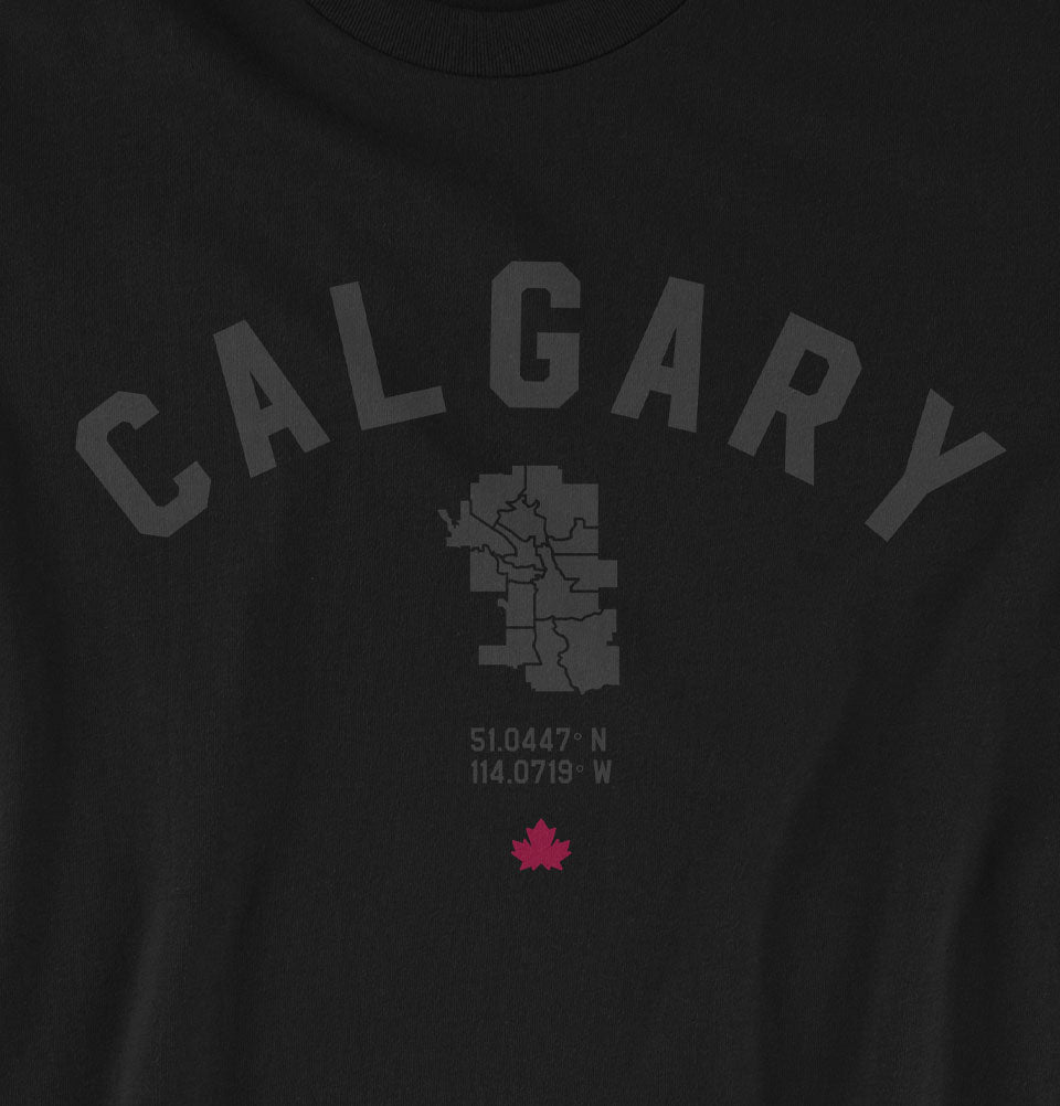 CALGARY City Alberta Unisex T-shirt - MinimaliTEES - Tees.ca