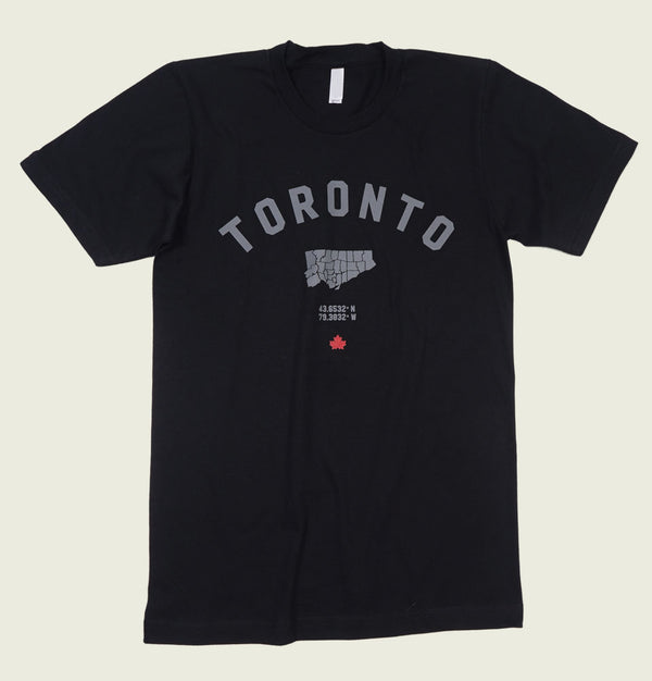 TORONTO City map Ontario Unisex T-shirt - MinimaliTEES - Tees.ca